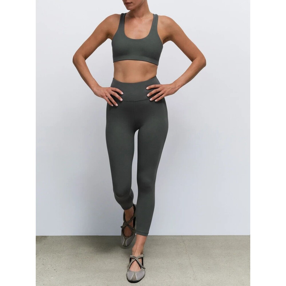 Mate the Label Women's Organic Stretch Sports Bra FOREST GREEN XS NWOT - Picture 3 of 8